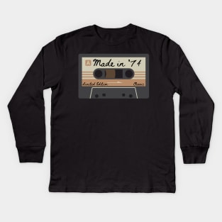 1974 Mixed Tape Limited Edition Classic Kids Long Sleeve T-Shirt